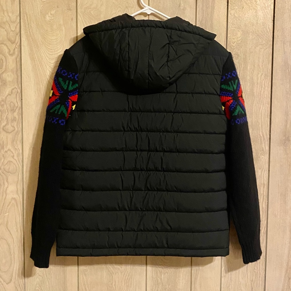 NWT Polo Ralph Lauren Hybrid Hooded Sweater in Holiday Multicolor - Picture 10 of 14